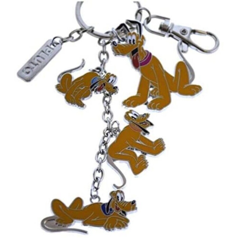 Disney Parks Classic Character Charms Keychain PLUTO Dog NEW